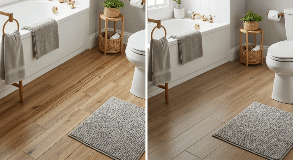 Hardwood Isn’t Ideal for Bathrooms