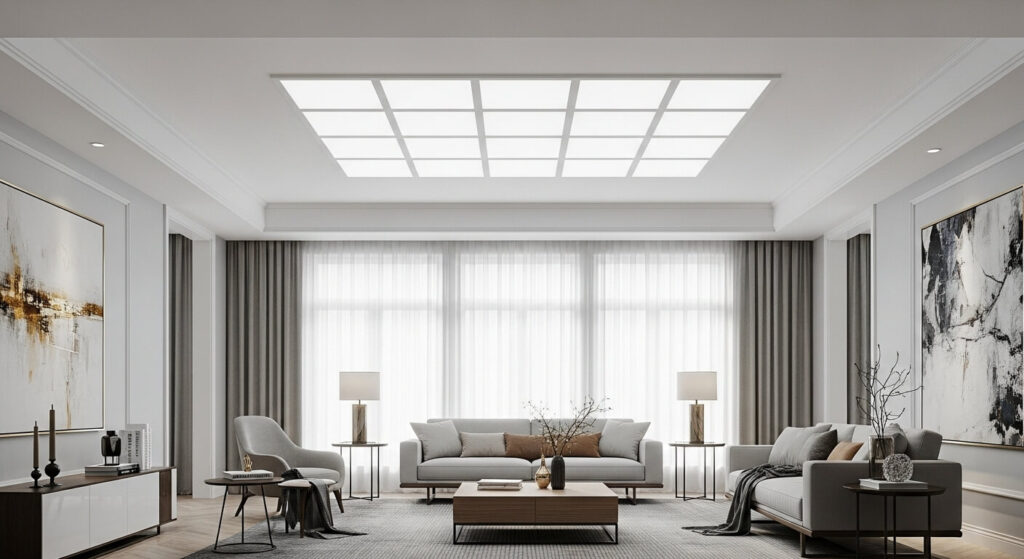 Gypsum Board with Recessed Lighting