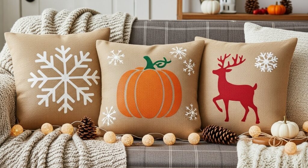 Holiday-Themed Burlap