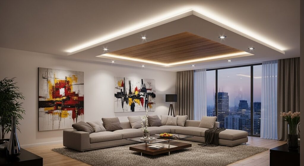 Multilevel False Ceiling Layers