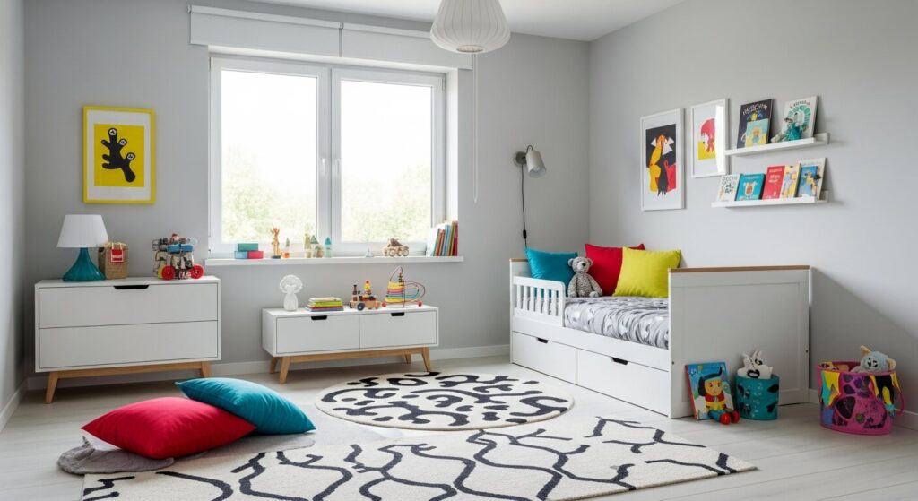 Neutral Base with Pops of Color
