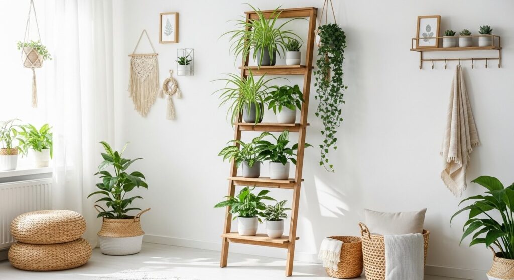 Create a Plant Ladder Display