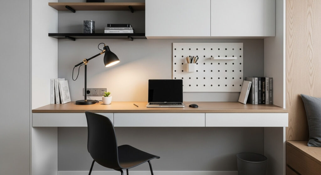 Wall-Mounted Floating Desk
