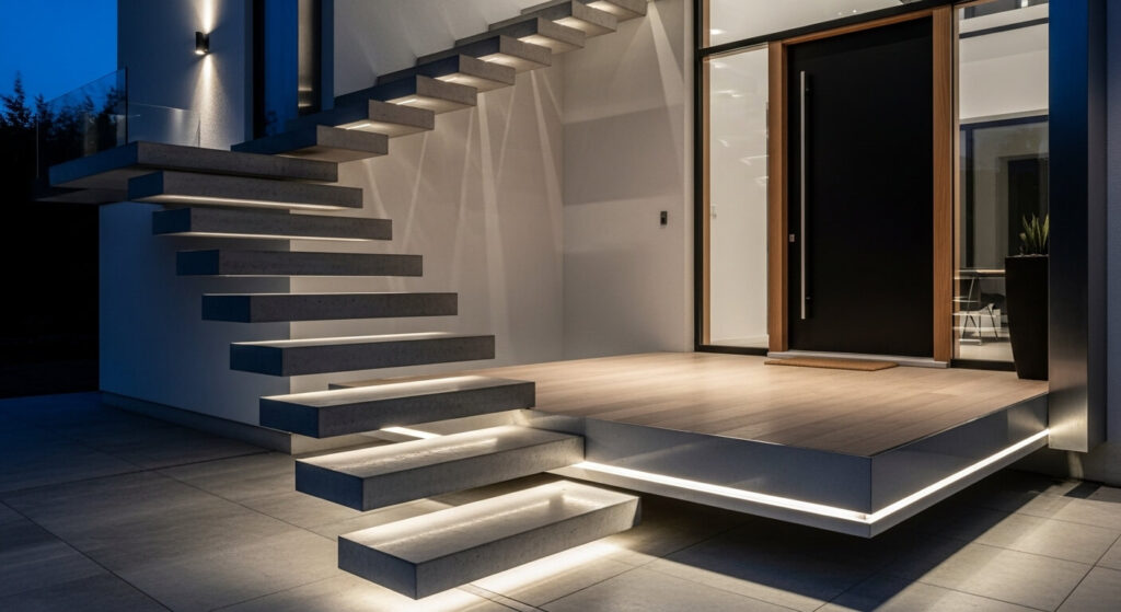 Floating Steps or Platform Entry