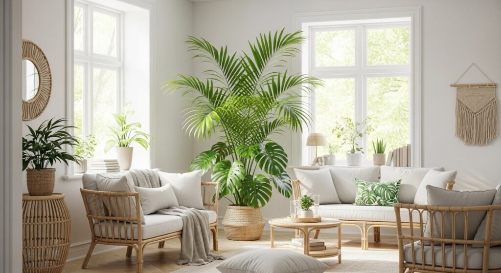 Tropical Vibes with Palms or Monsteras