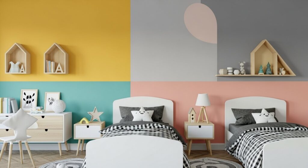 Color-Blocked Walls