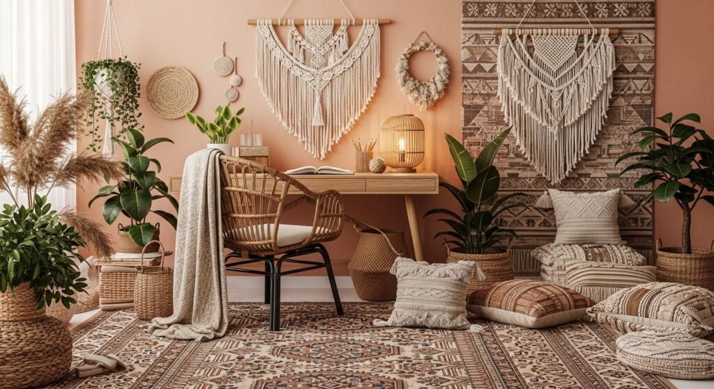 Boho Study Room Style