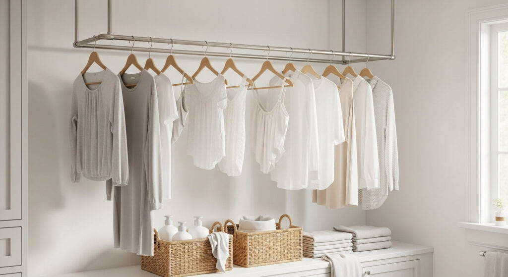 Open Hanging Rods for Drying
