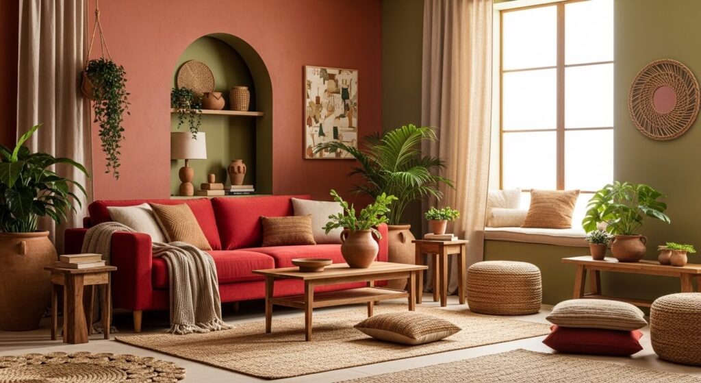 Red + Earth Tones