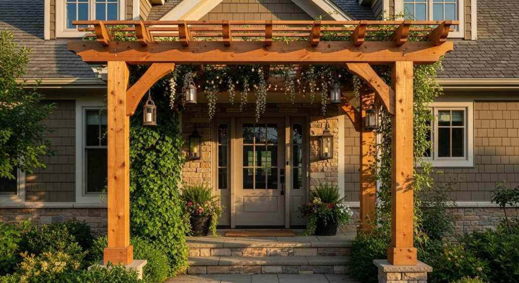 Pergola or Trellis Above the Door