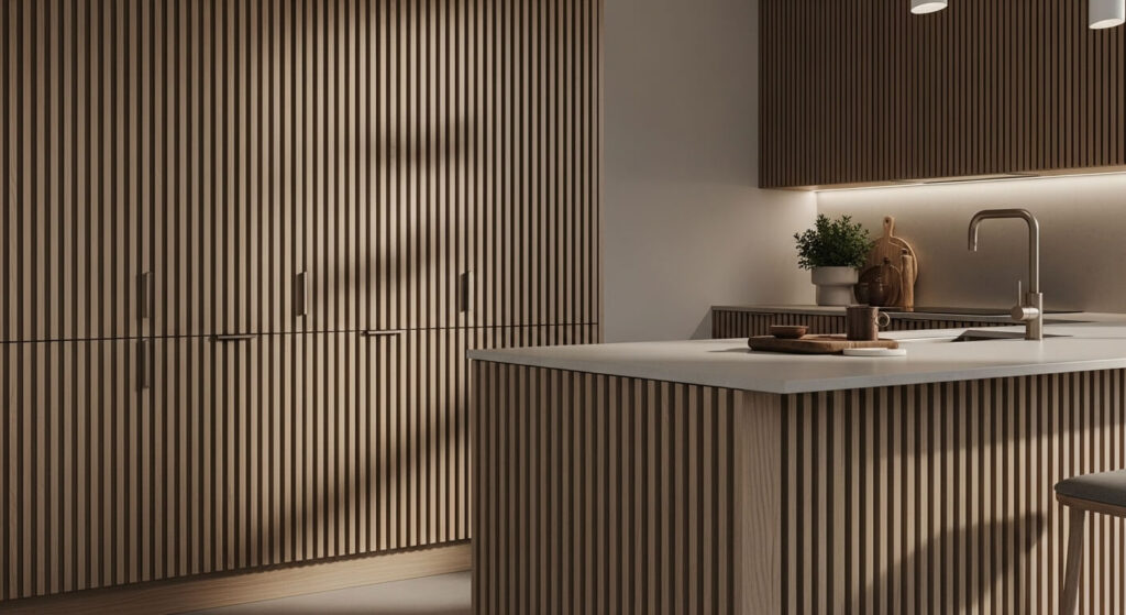 Slatted White Oak Panels