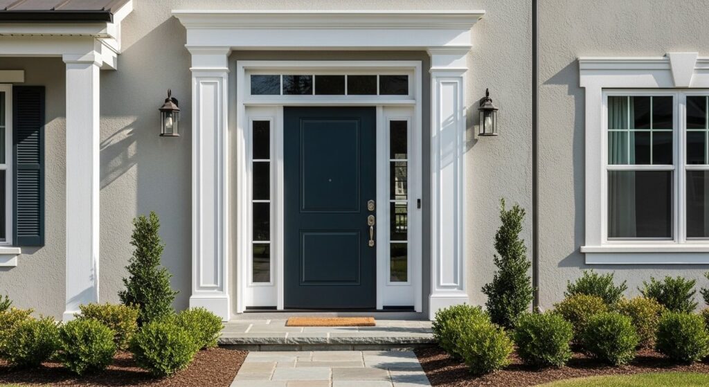 Contrast Trim Around the Door