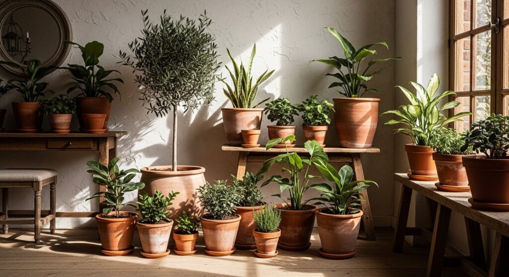 Terracotta Pots for Earthy Warmth