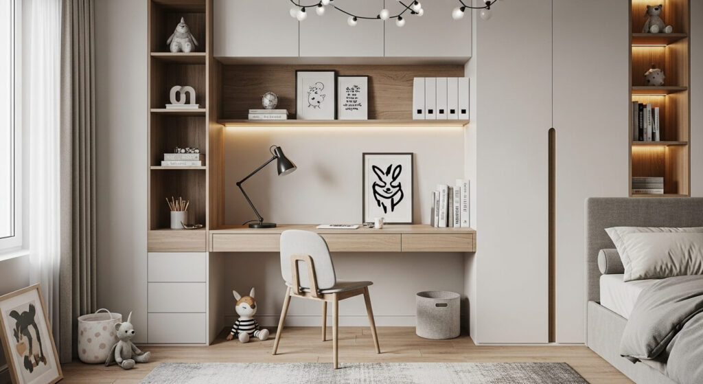 Built-In Desk or Homework Station