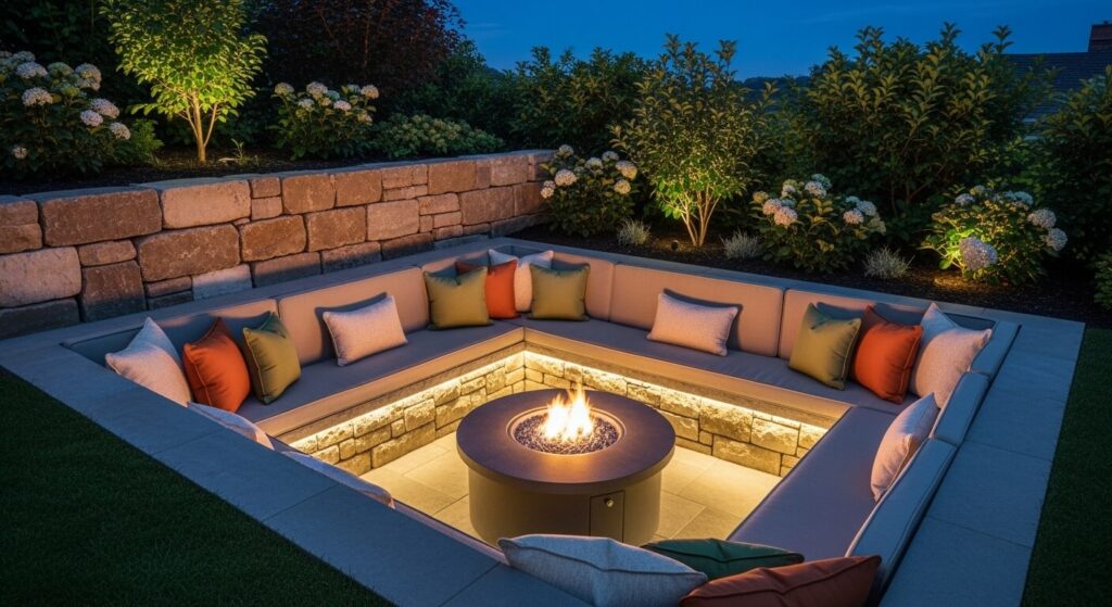 Sunken Seating Area