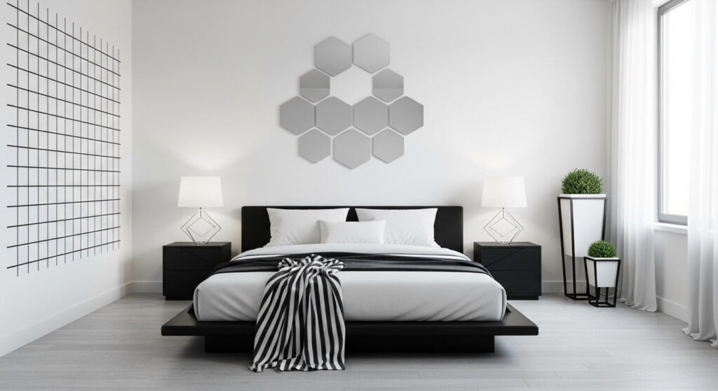 Modern White with Geometric Touches