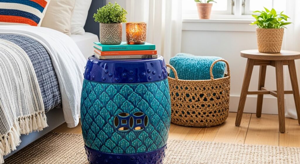 Ceramic Garden Stool Table