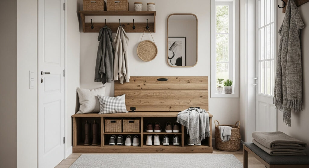 Dual-Purpose Entryway Bench