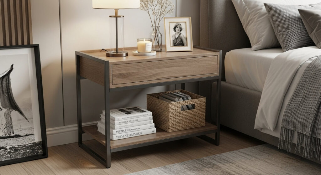 Two-Tiered Bedside Table