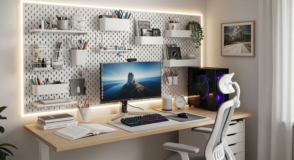 Pegboards for Storage & Decor