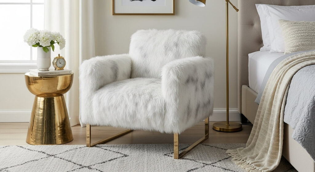 Faux Fur Chair for Softness