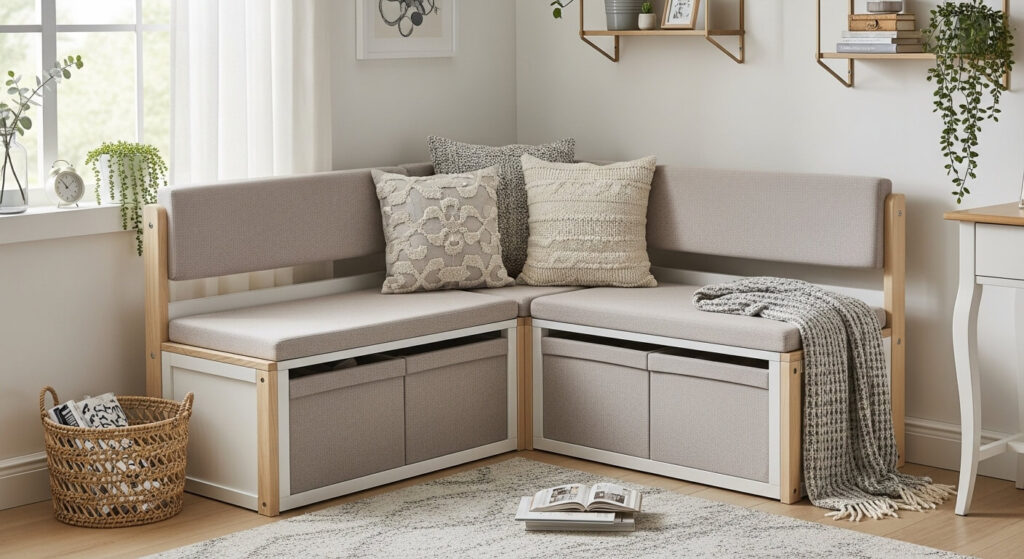 Corner Bench Chair Combo