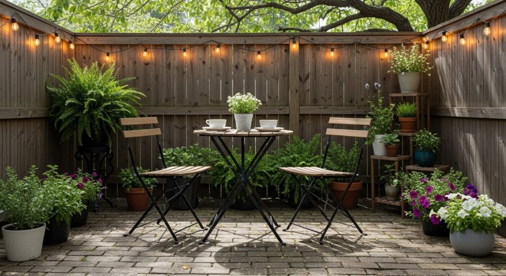 Foldable Bistro Chairs and Table