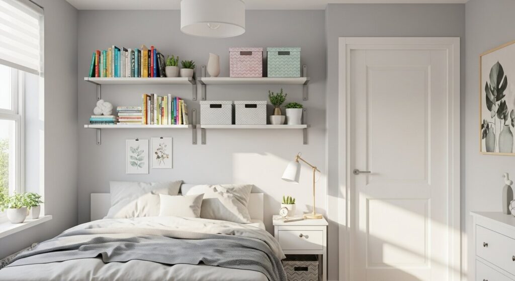 Wall-Mounted Floating Shelves
