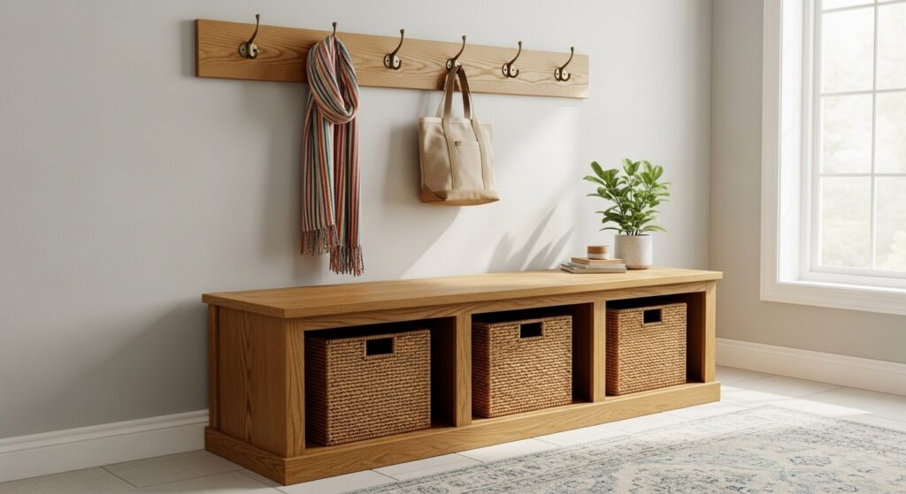 Entryway Shoe Storage Bench