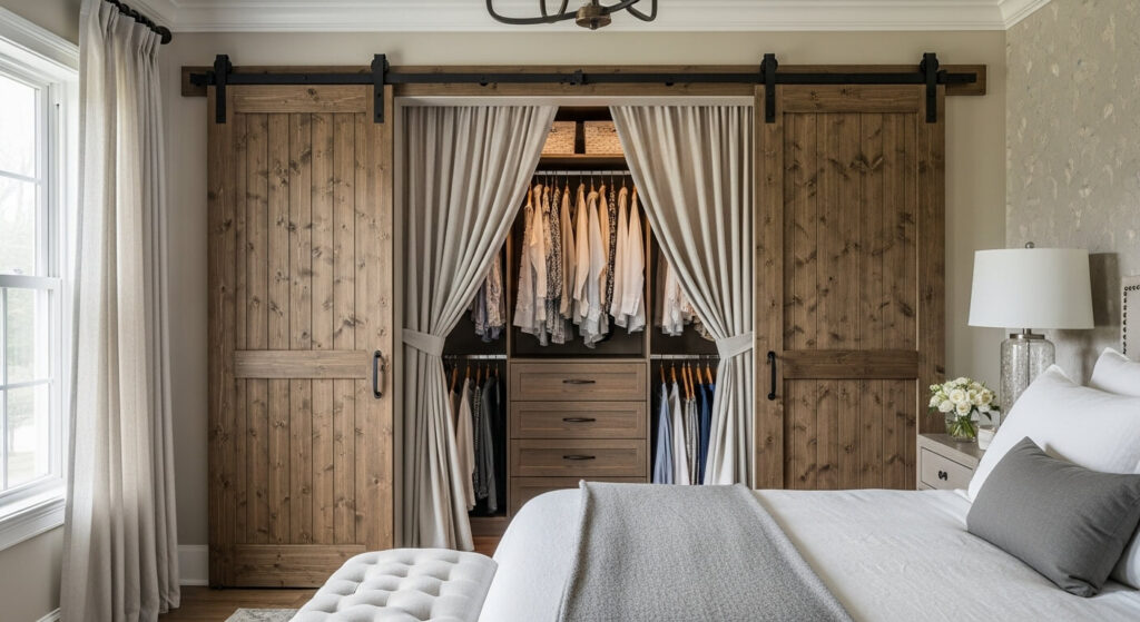 Closet Curtains or Sliding Doors