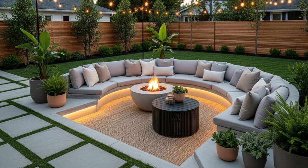 Curved Lounge Sofa
