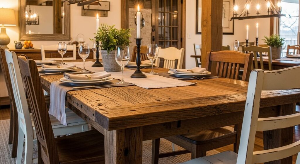 Dining Table Made from Barn Wood