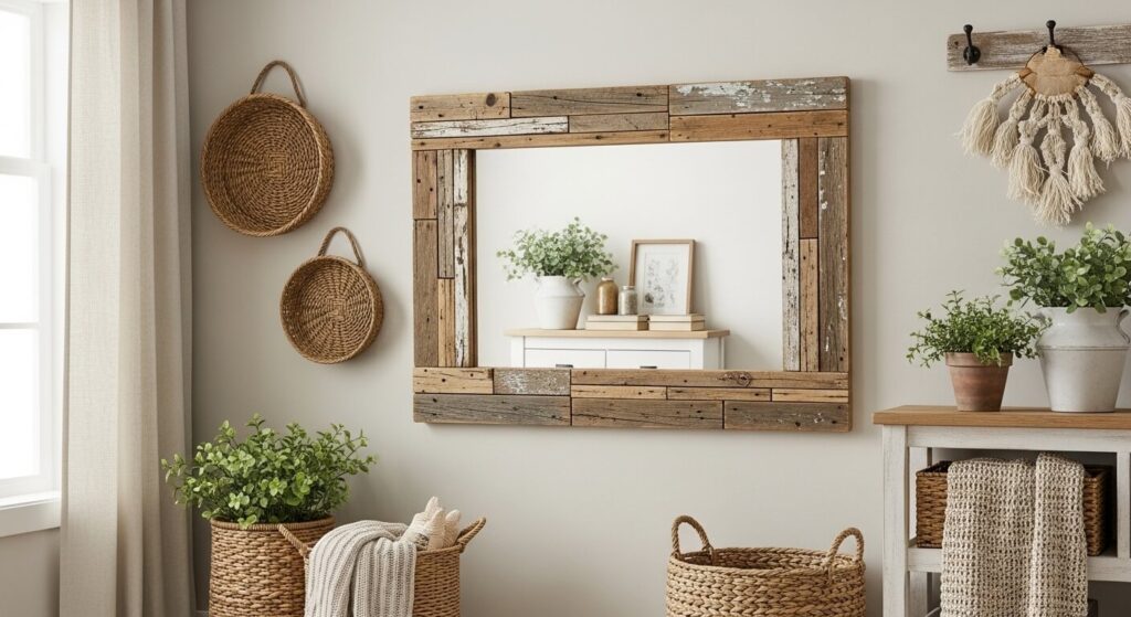 Mirror Frame from Pallet Wood
