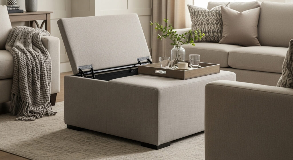 Lift-Top Coffee Ottoman