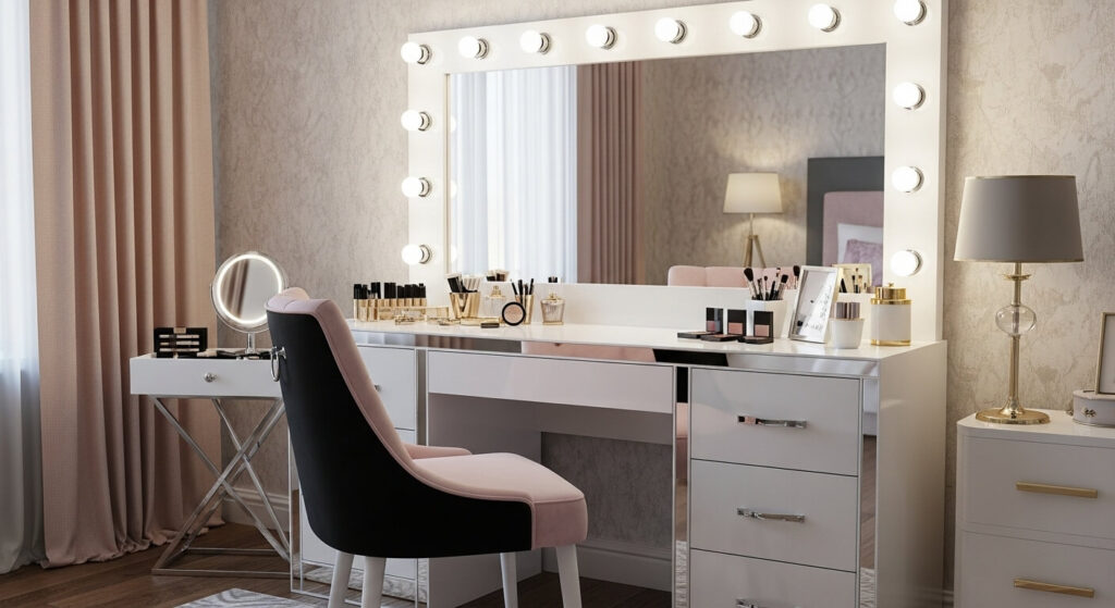Vanity with Hollywood Lights