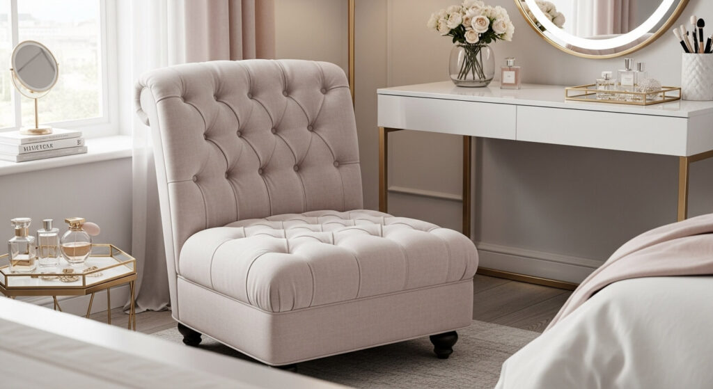 Tufted Slipper Chair