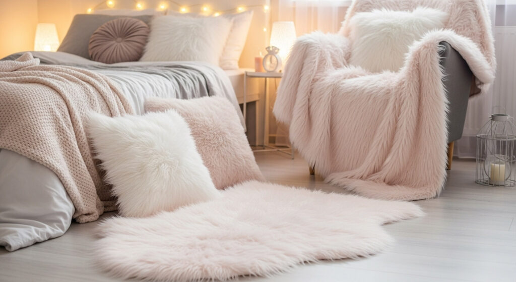 Faux Fur Accents and Textures