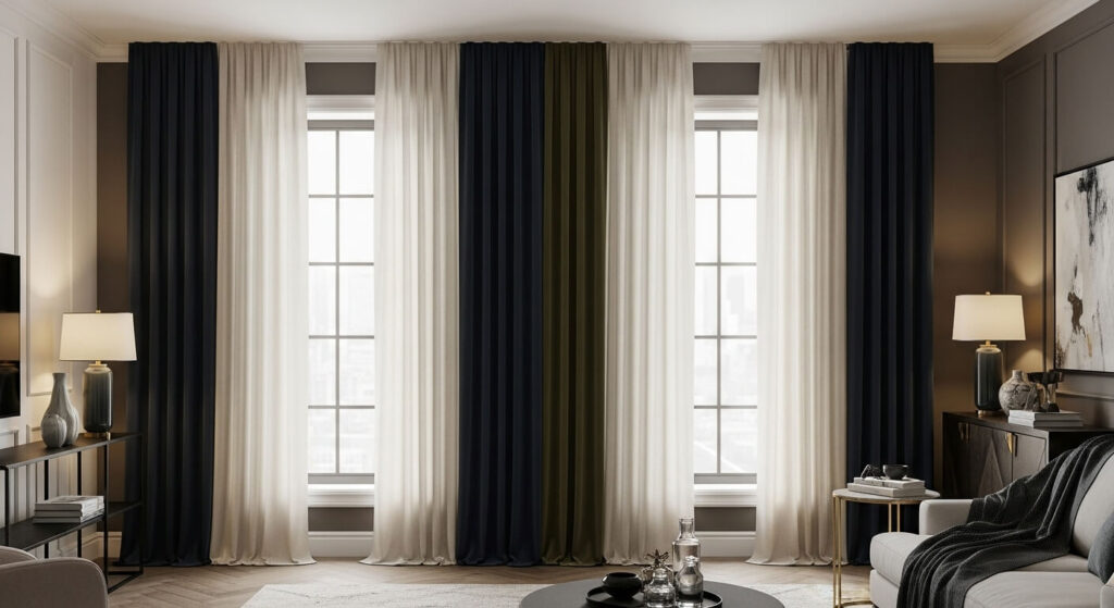 Add Floor-Length Curtains