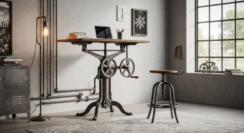 Adjustable Height Crank Desk