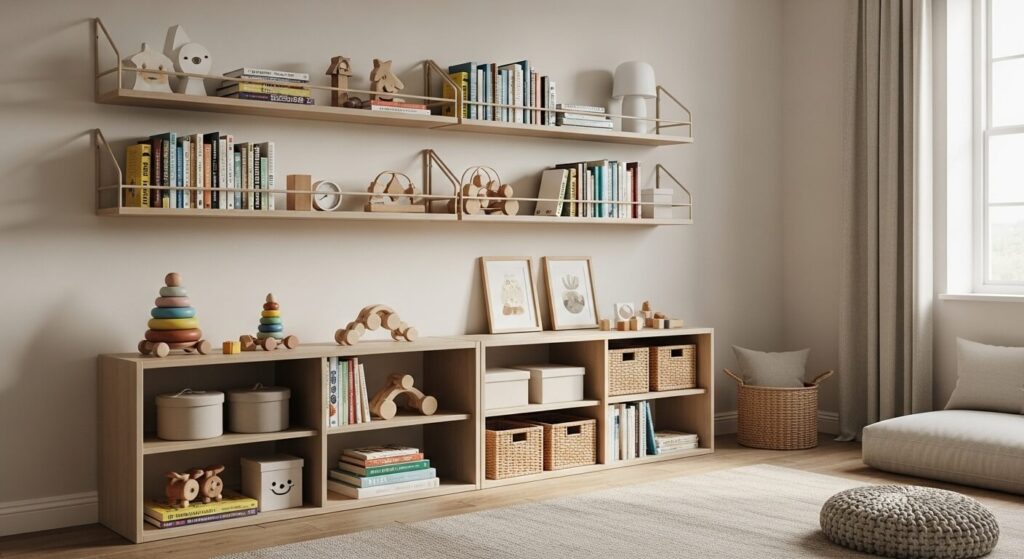Open Shelving for Books and Toys