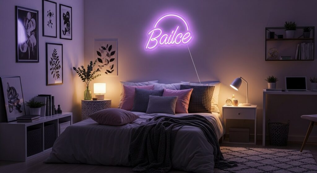 Pop of Neon Sign Decor