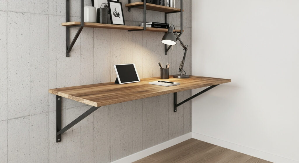 Floating Wall-Mounted Desk