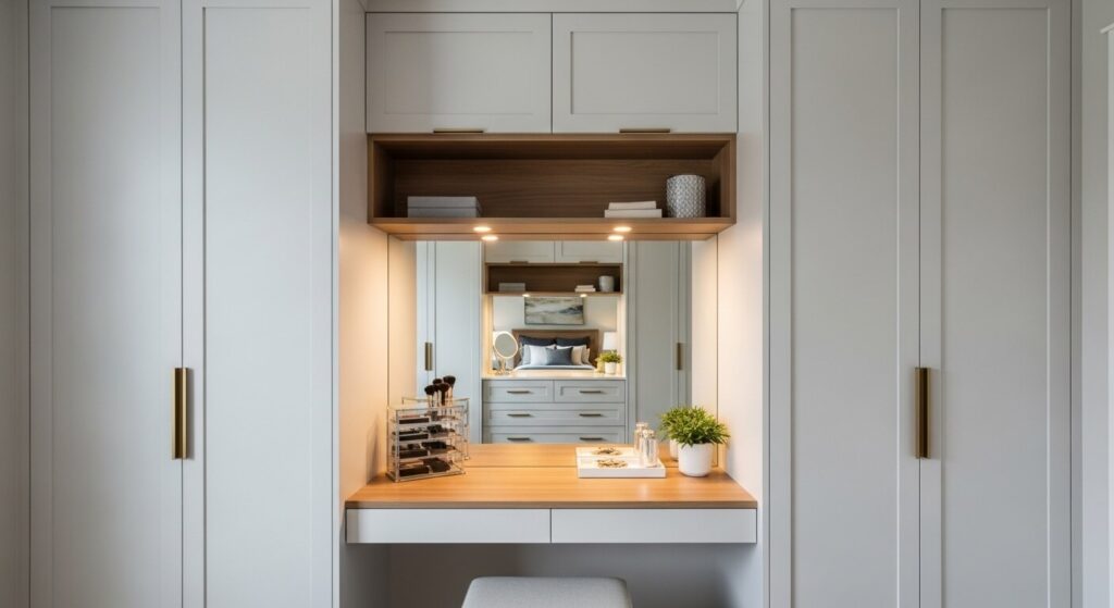 Built-In Vanity with Cabinets