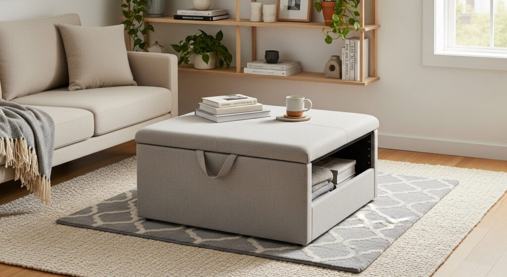 Foldable Storage Ottomans