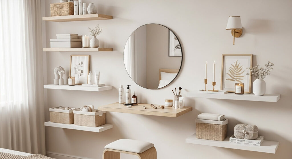 Floating Shelves Vanity