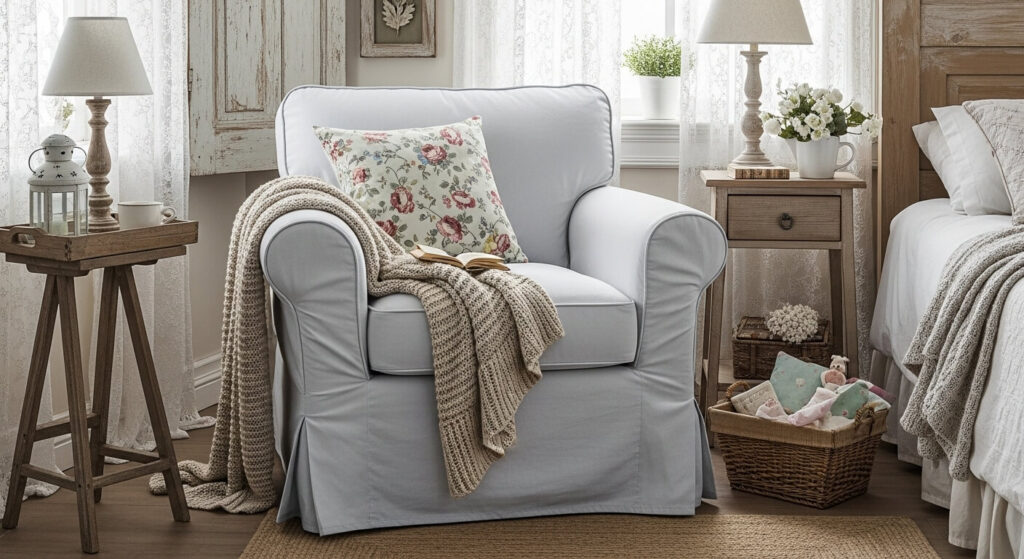 Slipcovered Armchair for Cottage Style