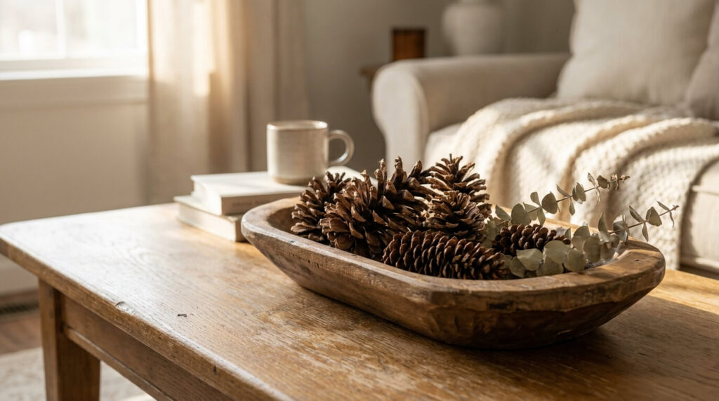 Style a Bowl of Pinecones