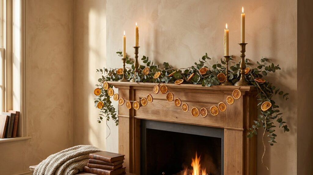 Style the Mantel With Natural Garland