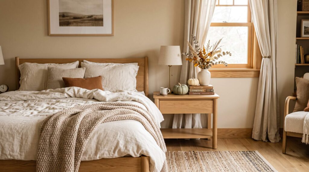 Decorate a Bedroom With Small Pumpkins