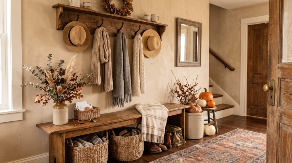 Add a Rustic Coat Rack